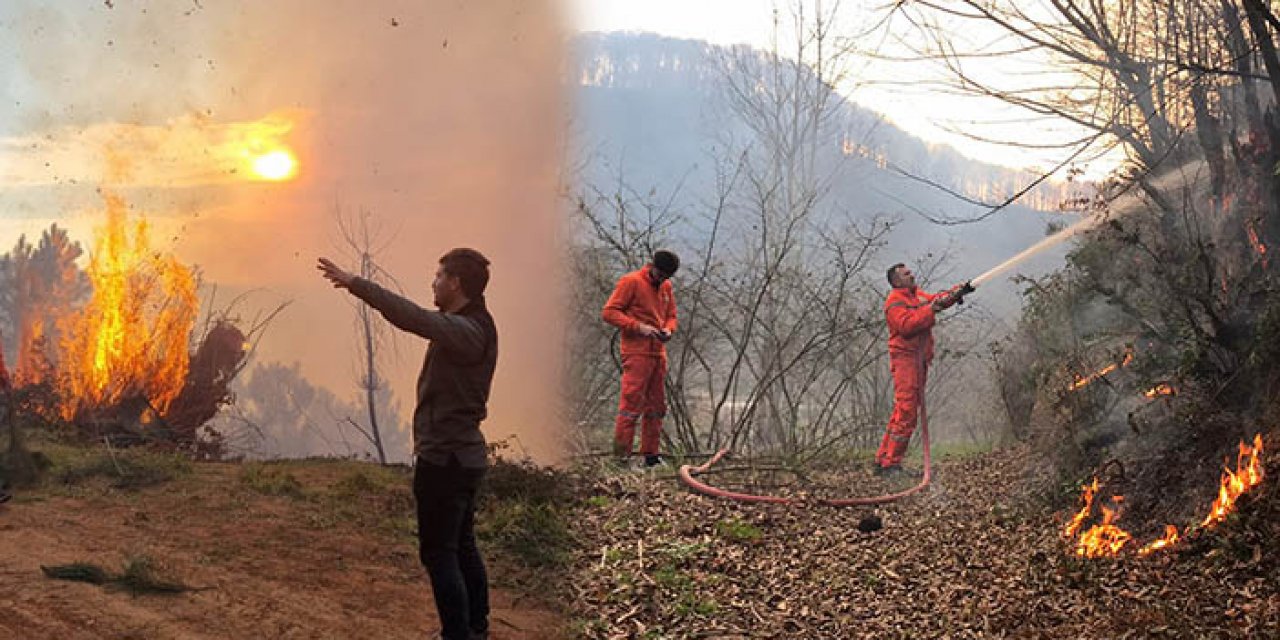 Sakarya Karasu’da orman yangını çıktı