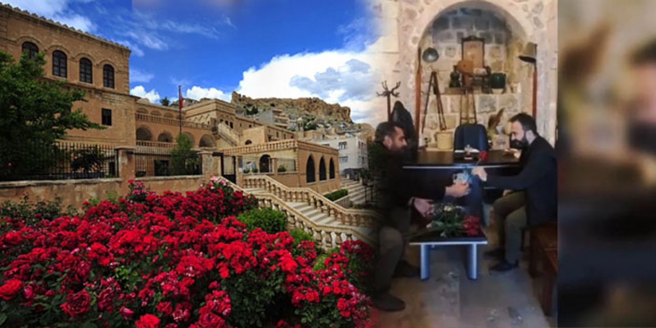 İsveç’te Kur’an-ı Kerim yakma girişimine karşı Mardin’de kiliselerde gül dağıtıldı