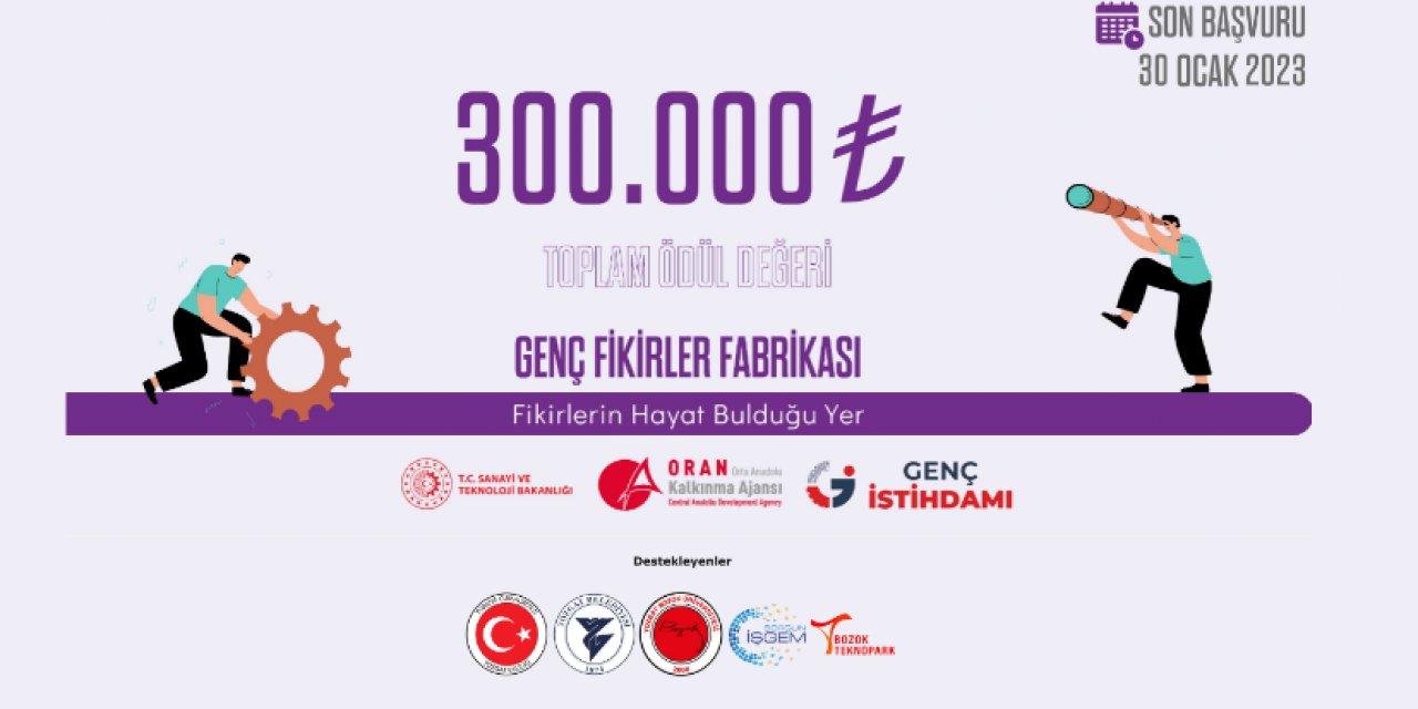 “Genç Fikirler Fabrikası” İş fikri yarışması başlıyor