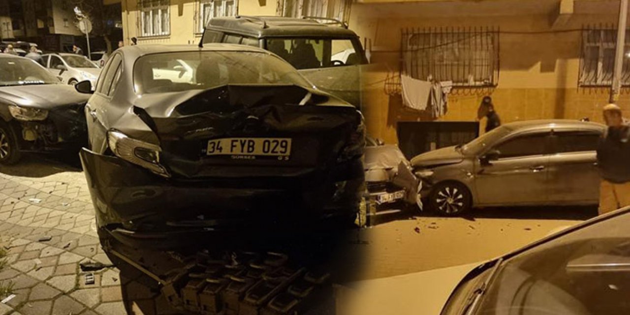 İstanbul’da bir cip 13 araca çarptı