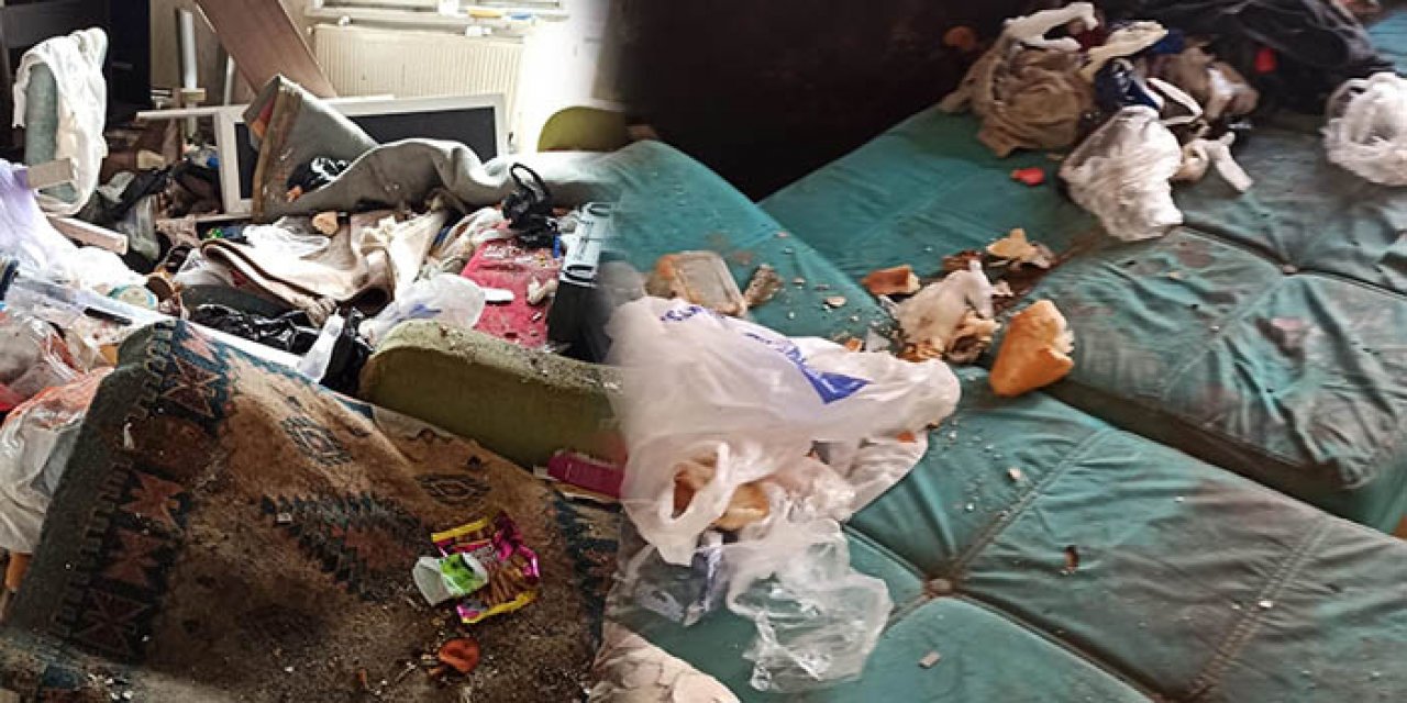 Polatlı’da madde bağımlısına ait çöp ev temizlendi