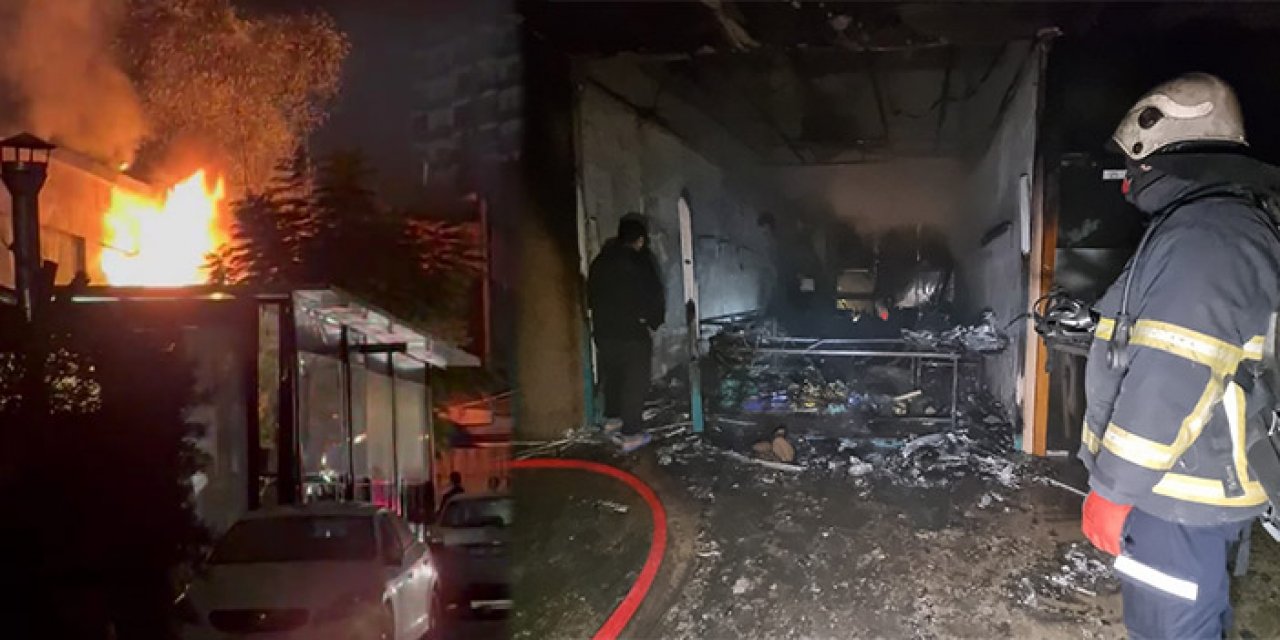 Adana’da elektronik eşya dükkanında yangın çıktı