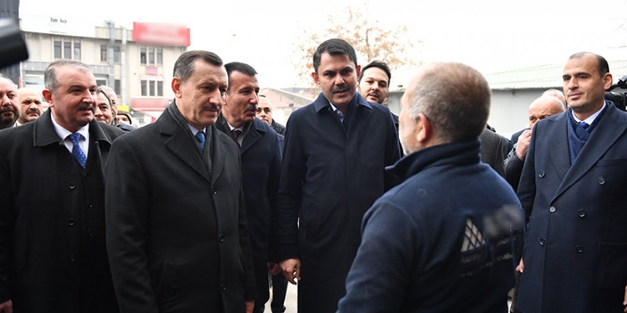 Bakan Kurum Altındağ’da Siteler esnafını ziyaret etti
