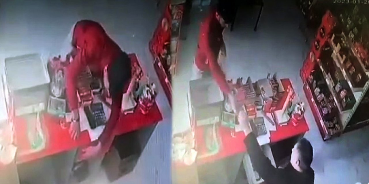 Pişkin hırsız para çaldığı marketten alışveriş yaptı