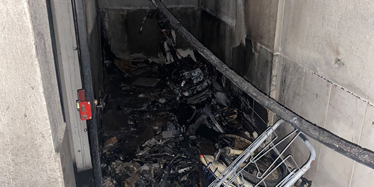 Elektrik kabloları yangına sebep oldu