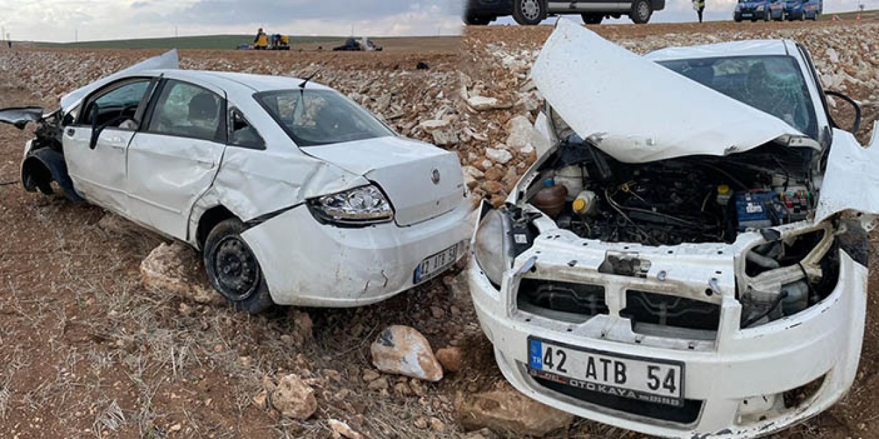 Karaman’da otomobil şarampole devrildi: 2 ölü 1 yaralı
