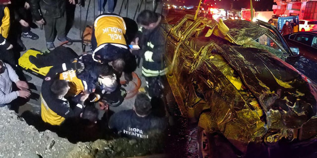 Kamyonet dereye uçtu: 1 ölü 1 yaralı