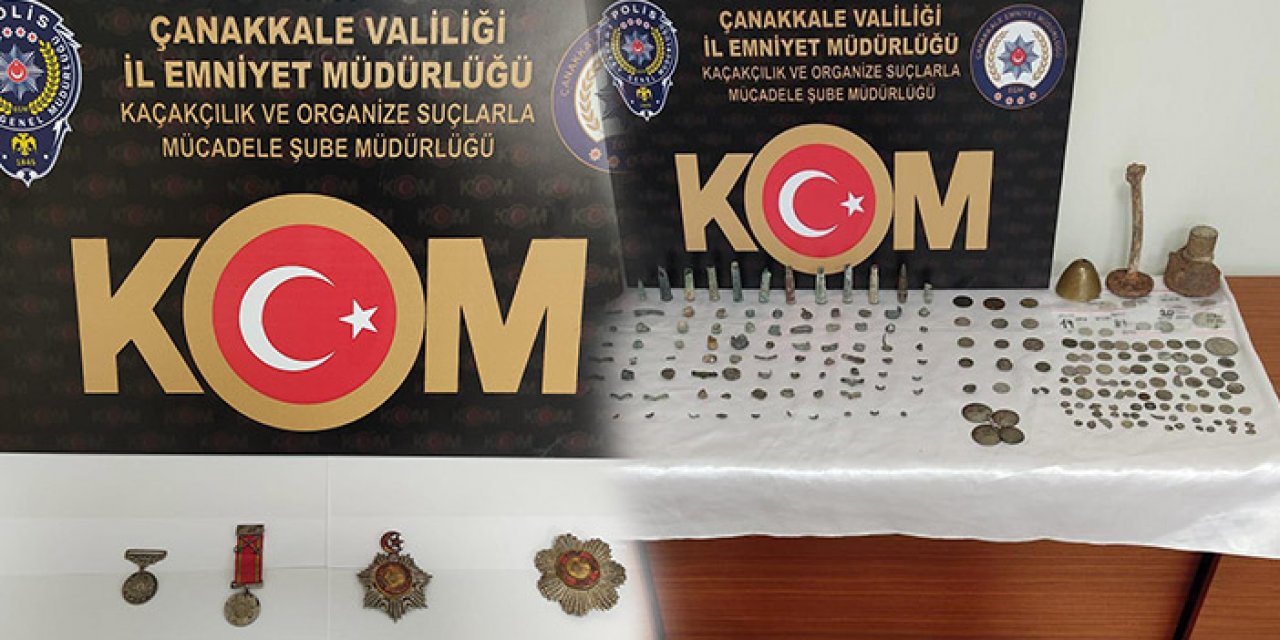 Çanakkale’de kaçakçılık operasyonu: 2 gözaltı