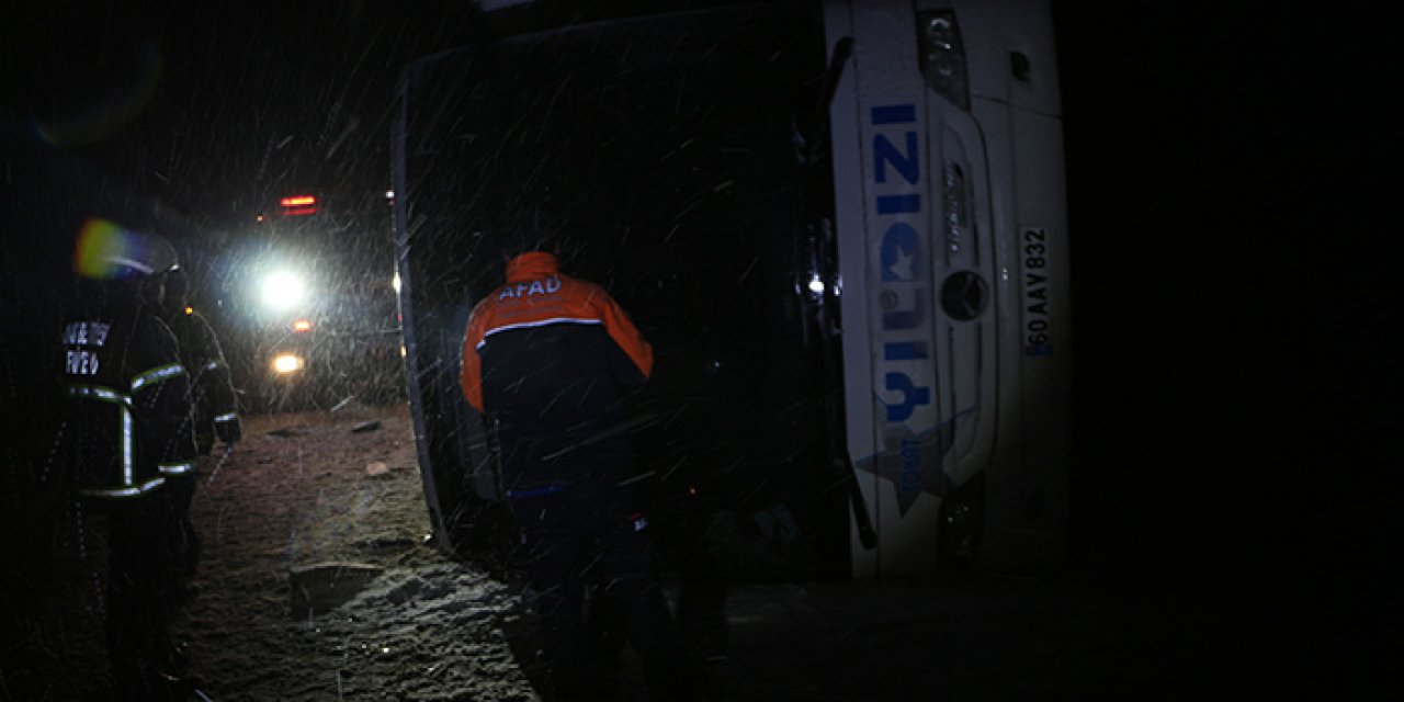 Tokat’ta feci kaza: 1 ölü 15 yaralı