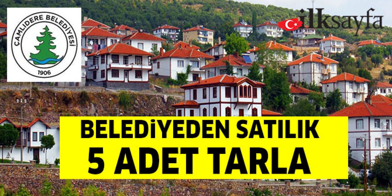 Çamlıdere Belediyesi’nden satılık tarla