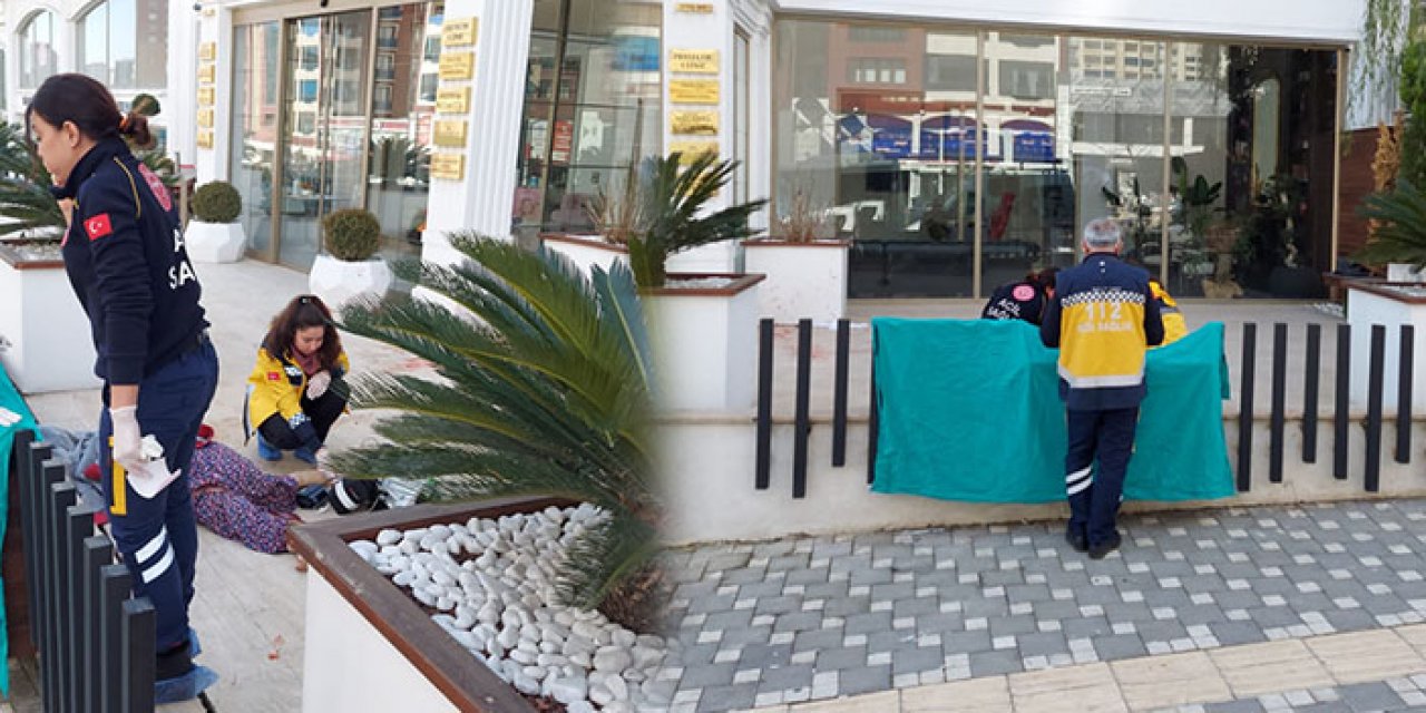 Kahramanmaraş'ta bir kadın cam silerken 11’inci kattan beton zemine düştü