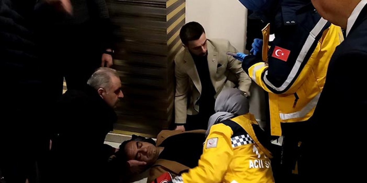 Oy kullanmak için bekleyen eski muhtar beyin kanaması geçirdi