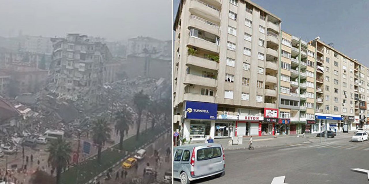 Kahramanmaraş'ta bulunan Trabzon Caddesi'nde büyük yıkım yaşandı