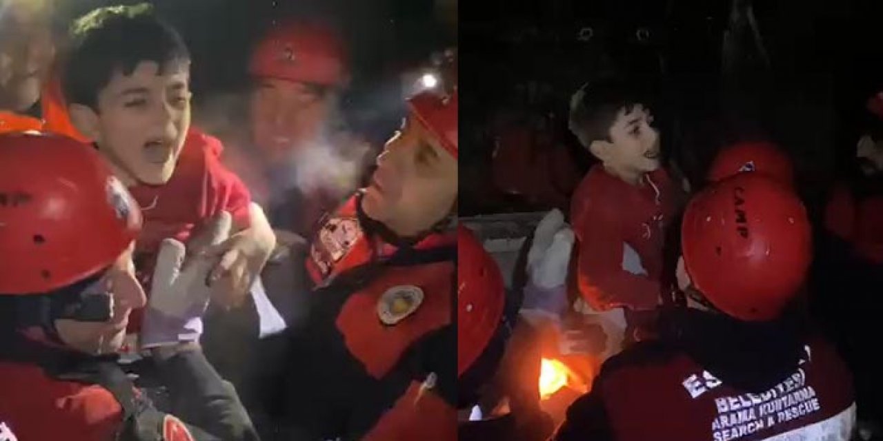 Antakya'da 24 saat sonra enkazdan çocuk çıkarıldı