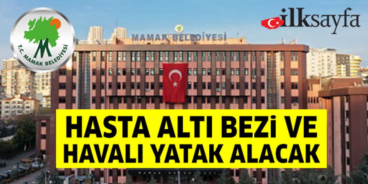 Hasta altı bezi ve havalı yatak alacak