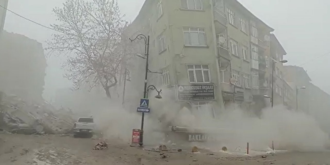 Malatya’da 4 katlı bina çöktü