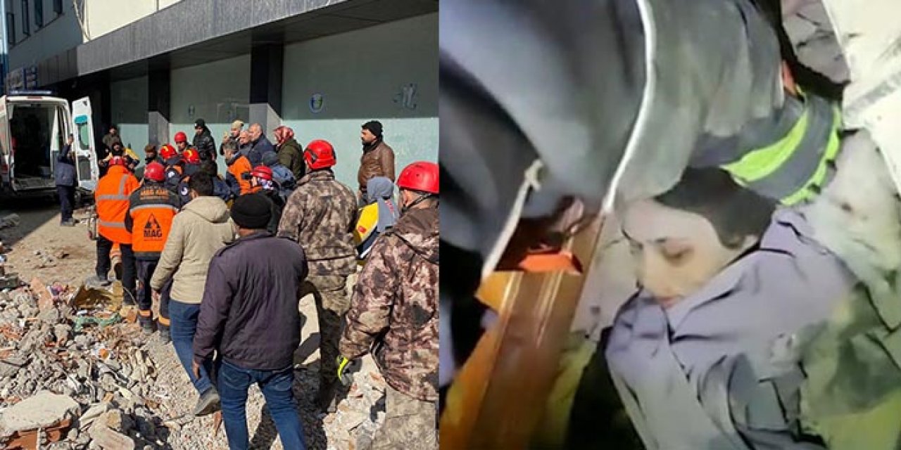 Gaziantep’te 55 saat sonra bir kişi enkazdan çıkarıldı