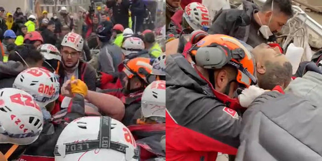 Kahramanmaraş'ta bir kişi depremden 109 saat sonra enkazdan kurtarıldı