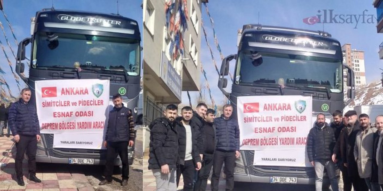 Ankaralı Pideciler ve Simitçilerden depremzedelere destek