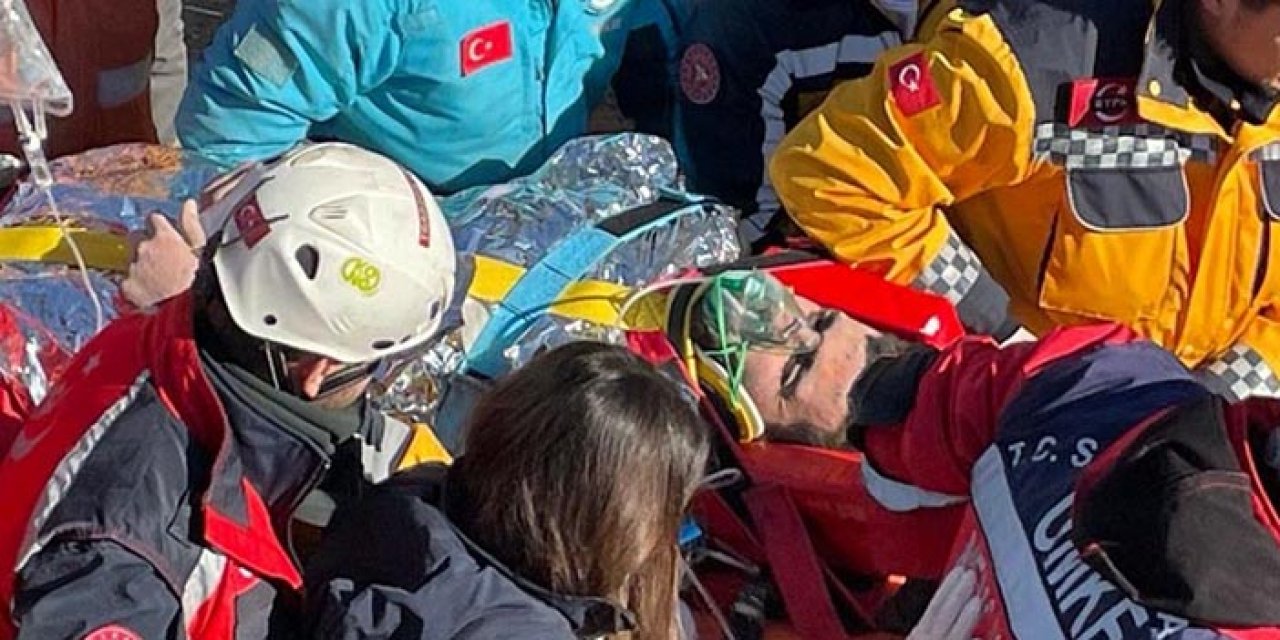 198 saat sonra enkaz altından çıkarıldı