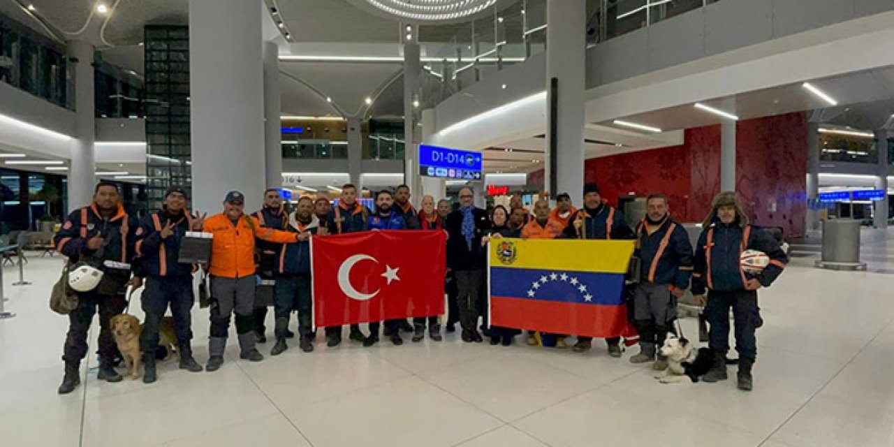 Venezuelalı ekip ülkelerine uğurlandı
