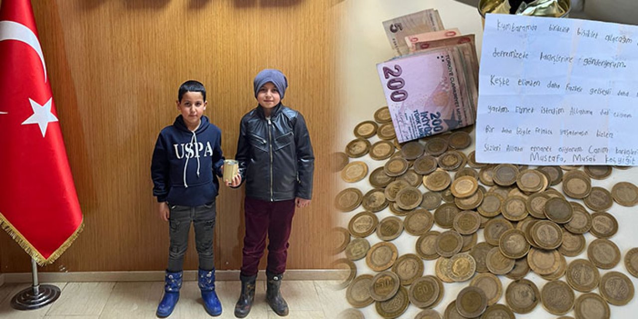 2 kardeş bisiklet paralarını depremzedelere gönderdi