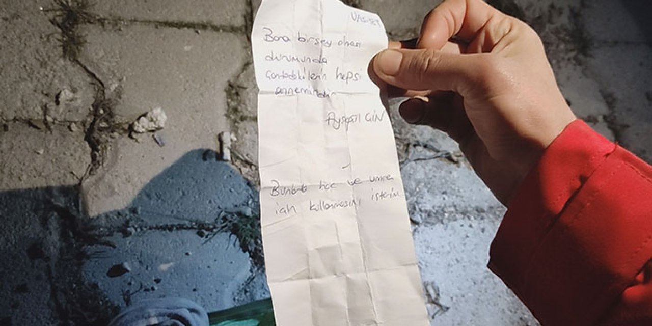 Depremde vefat eden kadının üstünden not çıktı
