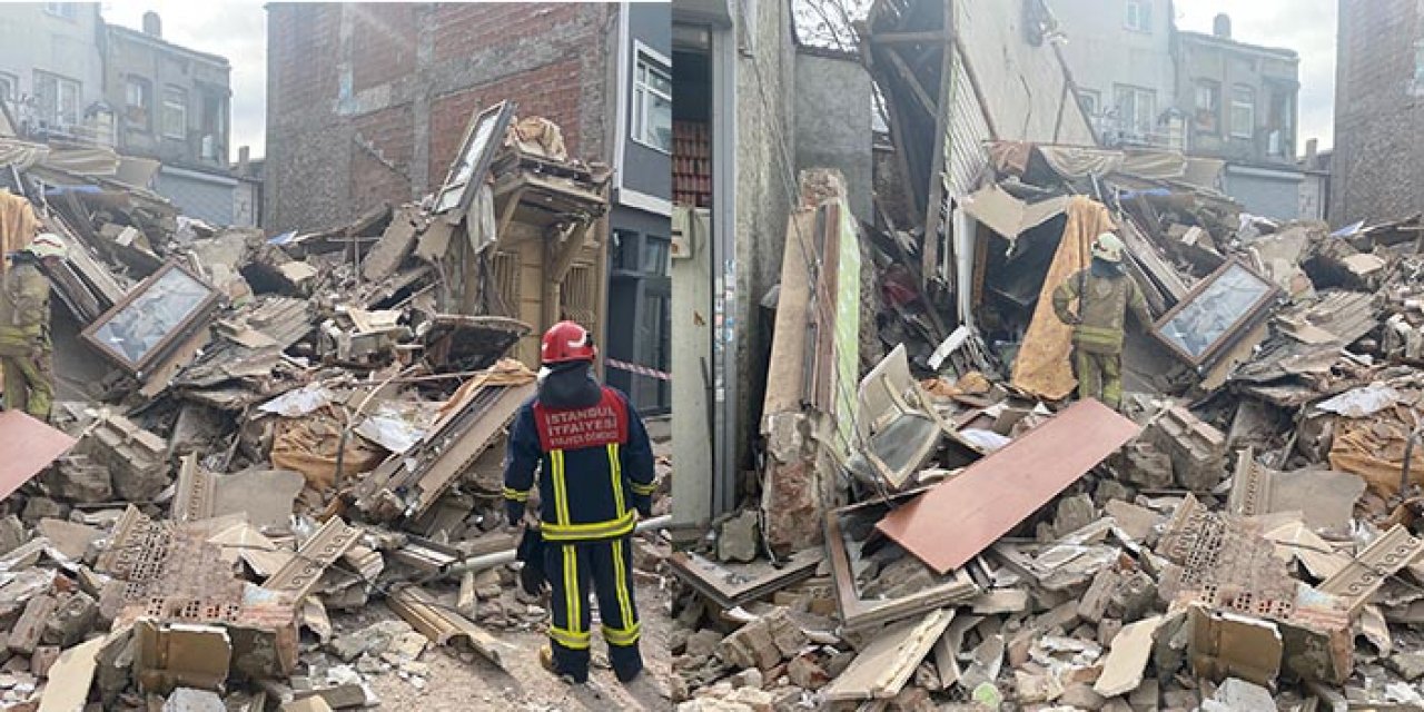 İstanbul’da 3 katlı bina çöktü