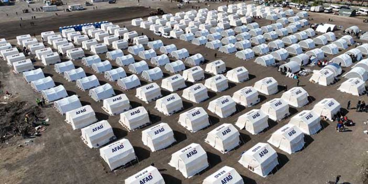 AFAD açıkladı: 300 bin 809 çadır kuruldu