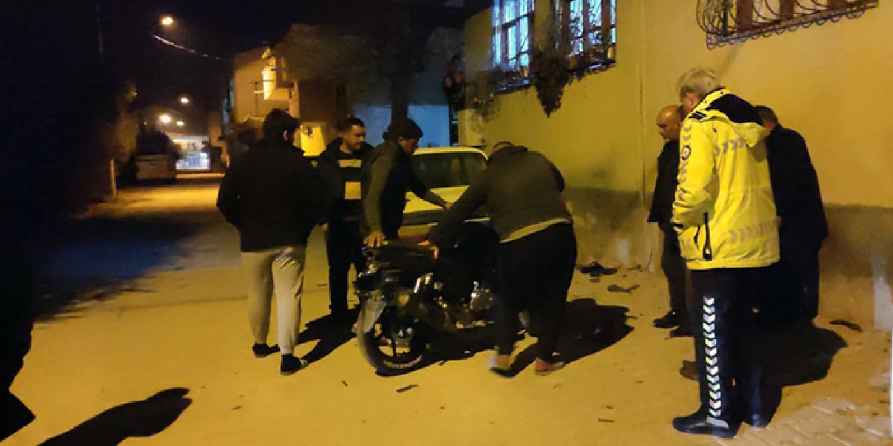 Motosiklet kazasında 2 yaralının durumu ağır