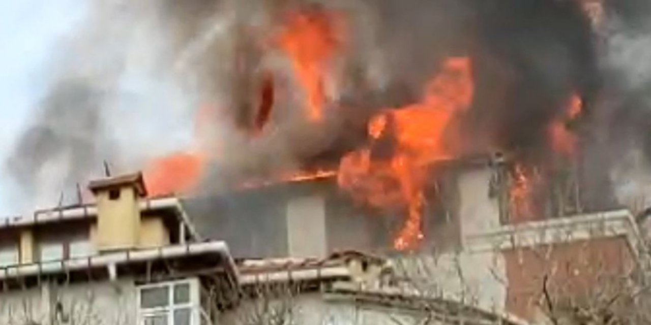 İstanbul’da 5 katlı binada yangın