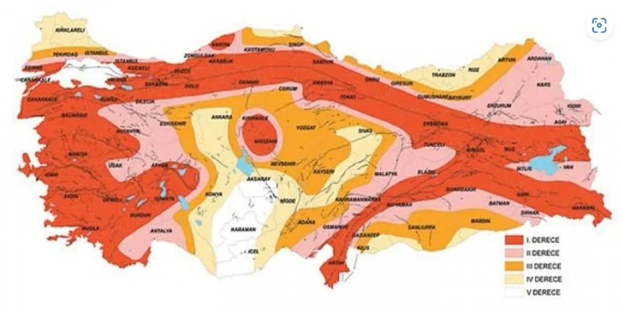 Niğde deprem bölgesi mi? Niğde'den fay hattı geçiyor mu? İşte Niğde'nin fay hattı haritası