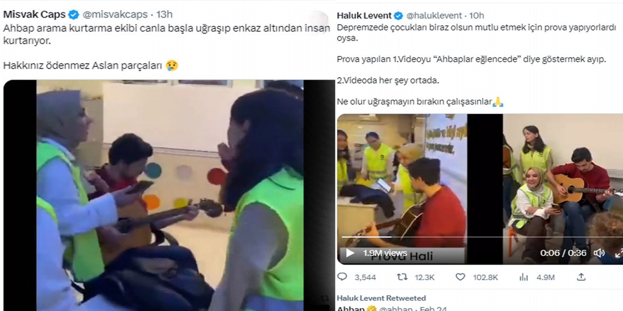 Misvak "Ahbaplar eğlencede" paylaşımı yaptı, Haluk Levent'ten açıklama geldi