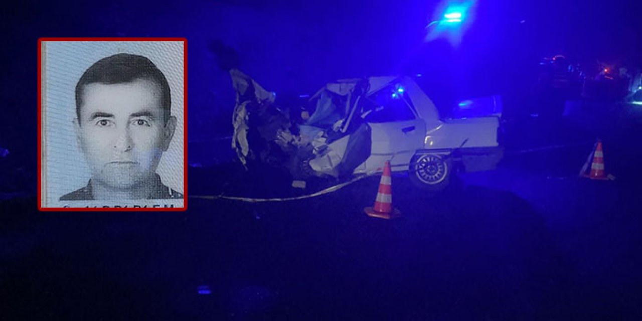 Düğüne giden ailenin yaptığı kazada 1 kişi öldü 2 kişi yaralandı