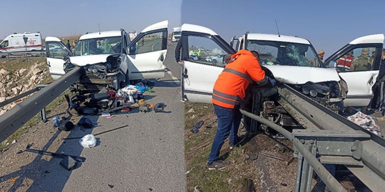 Mardin’de kamyonet bariyere girdi: 2 ölü 3 yaralı