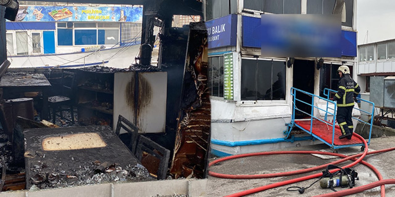 İzmit’te restoran tekne yandı