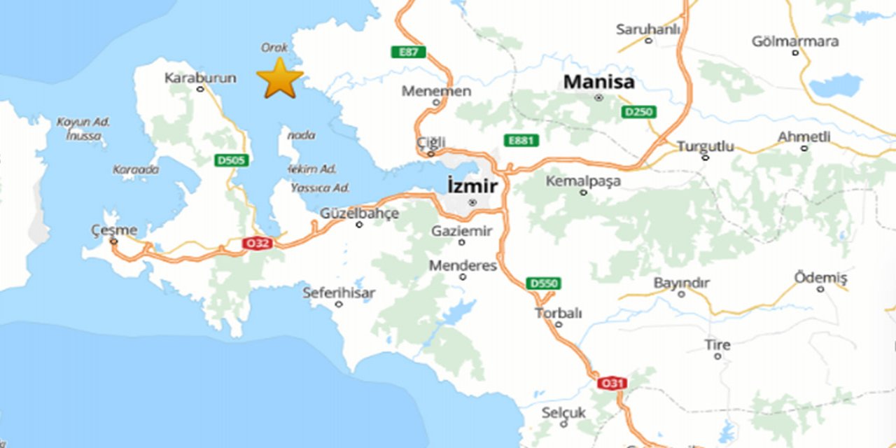 İzmir Foça deprem ile sallandı