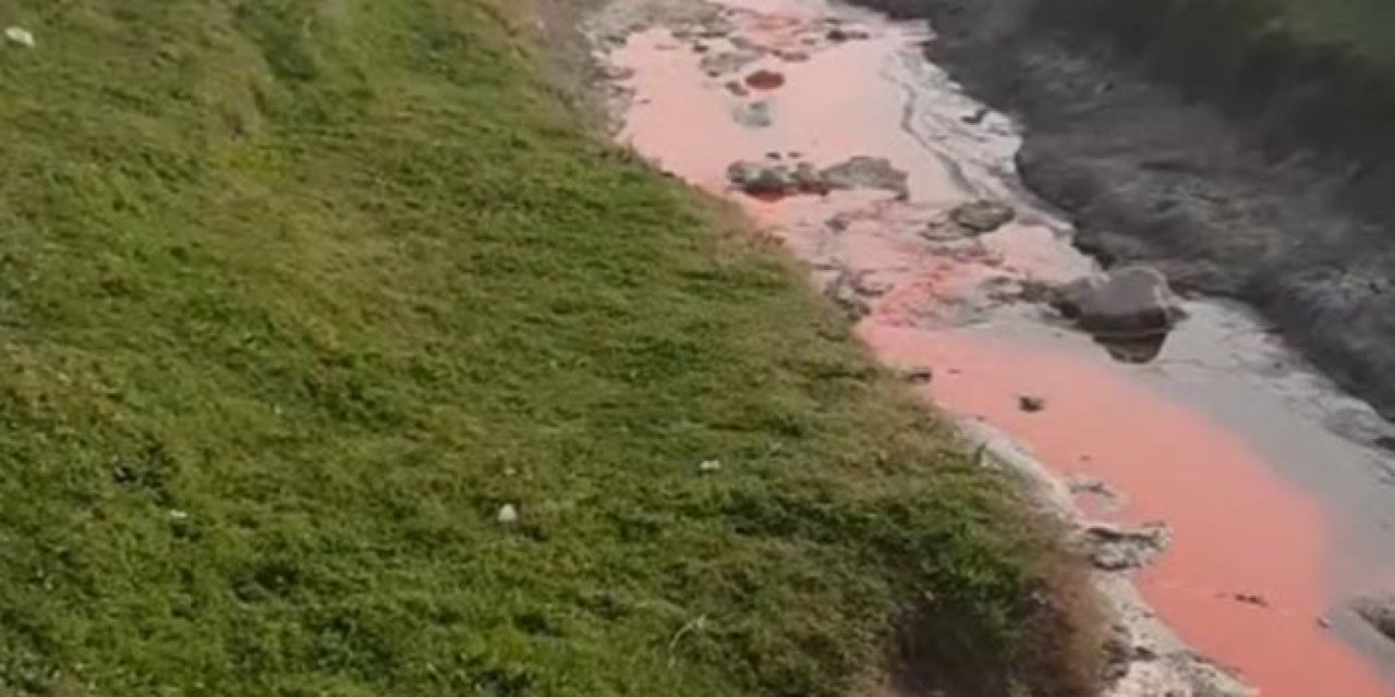 Tarsus’ta dere kırmızıya döndü