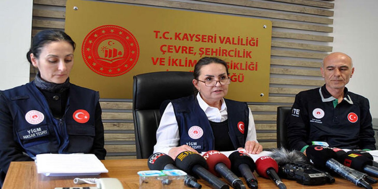 Kayseri'de 467 yapı ağır hasarlı