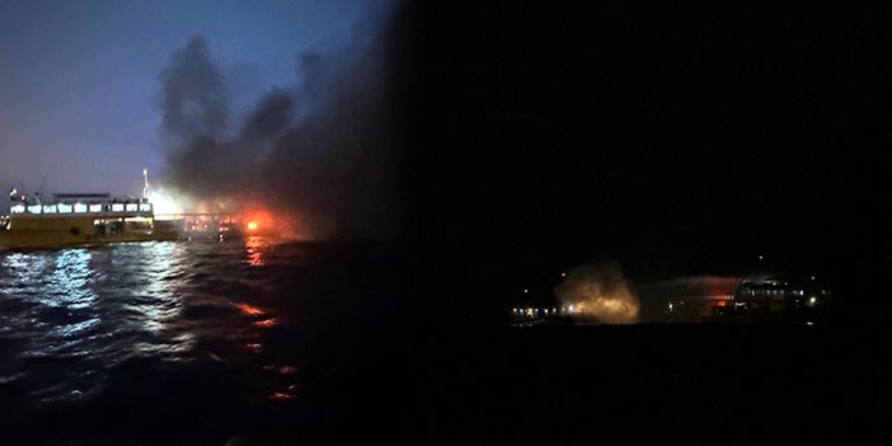 Marmara denizinde feribot yangını: 30 yaralı