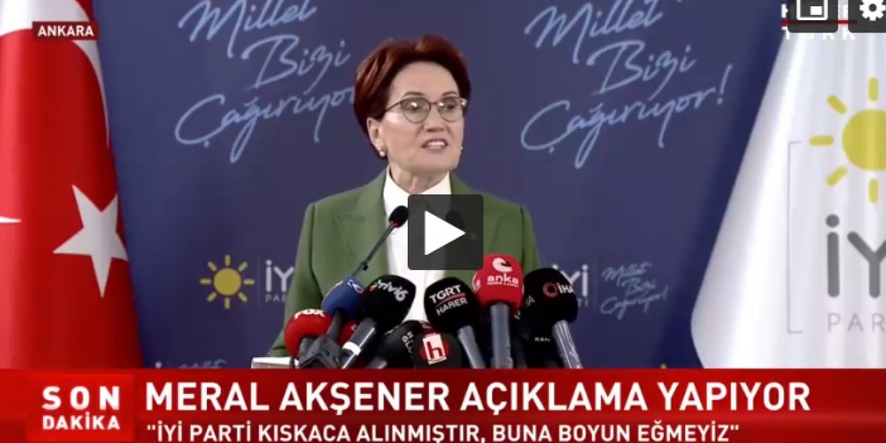 Yeni yol bulundu: Akşener masaya dönüyor