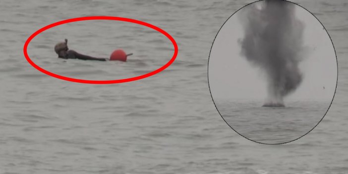 Ordu'da denizde bulunan cisim, SAS ekiplerince imha edildi