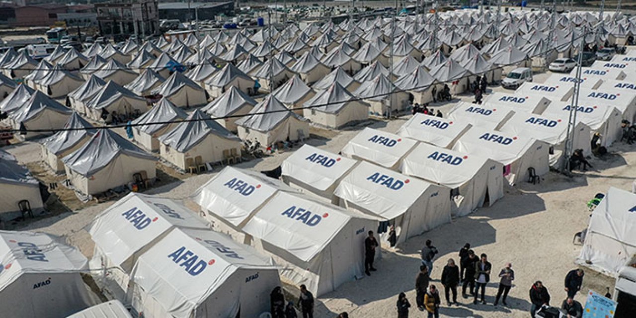 332 çadır kent ile 209 konteyner kentin kurulumu tamamlandı