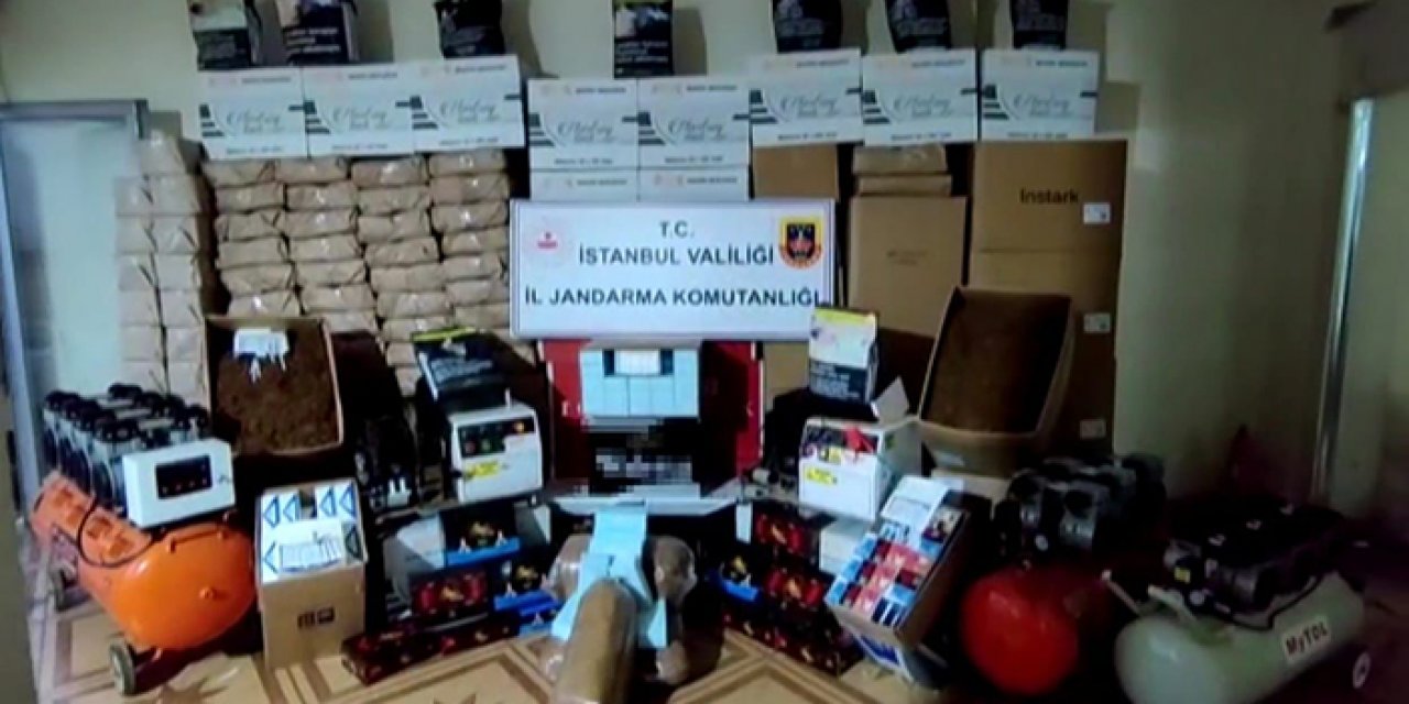 İstanbul’da kaçak tütün operasyonu: 3 gözaltı