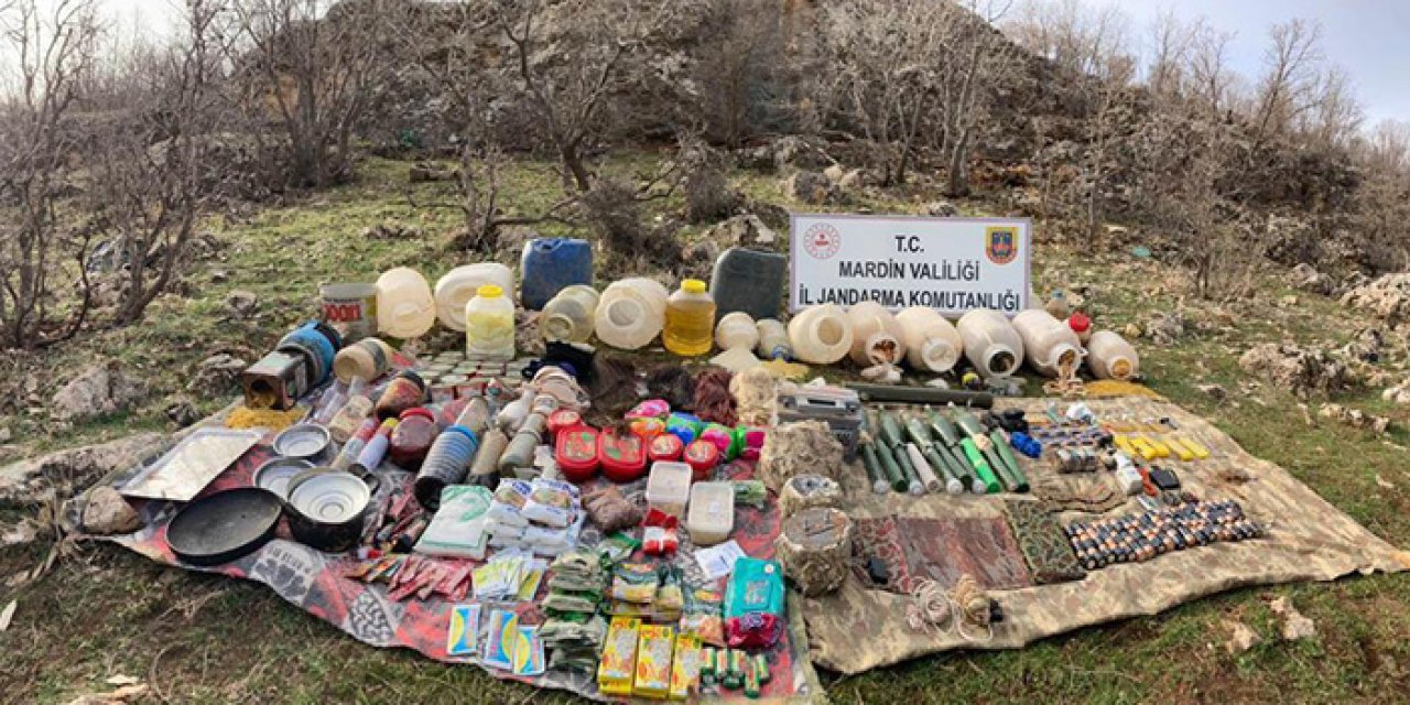 Mardin’de PKK’nın mühimmatı ele geçirildi