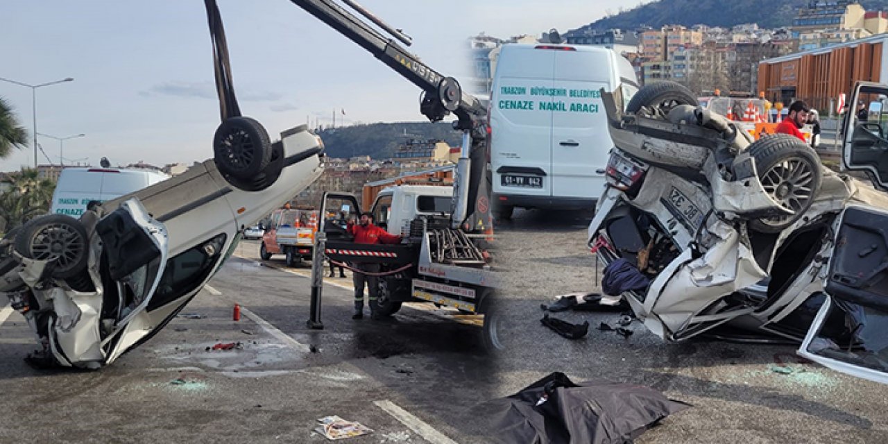 Trabzon'da trafik kazasında 1 kişi ölürken 4 kişi yaralandı