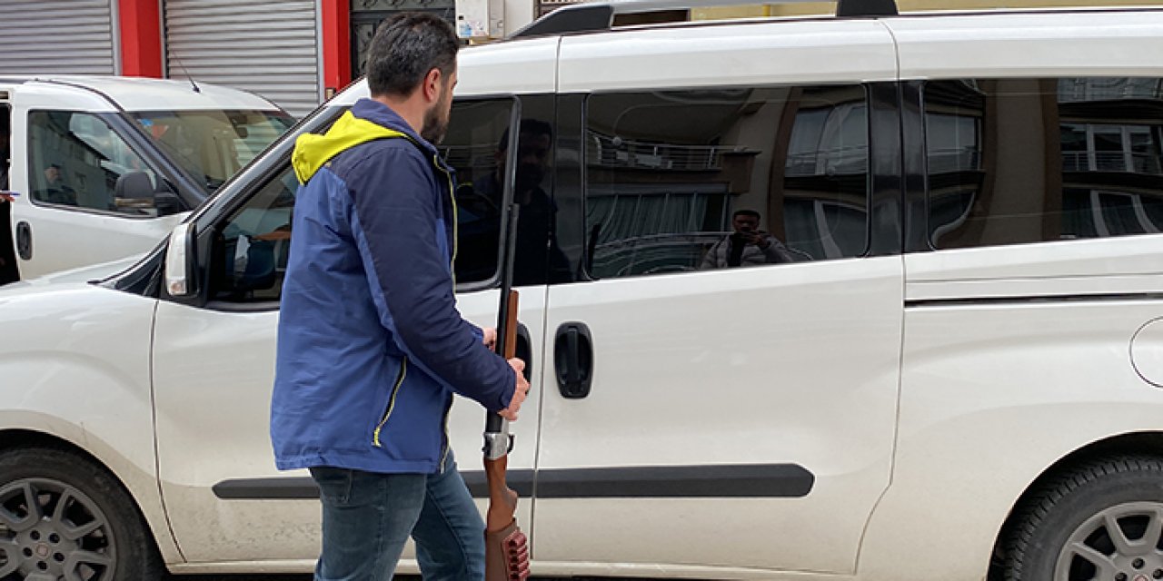 Samsun'da veteriner pompalı tüfekle rastgele ateş açtı