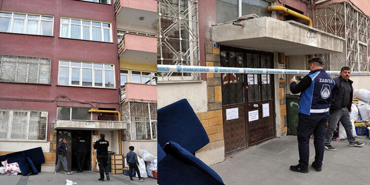 Kayseri'de, ağır hasarlı 5 katlı bina tahliye edildi
