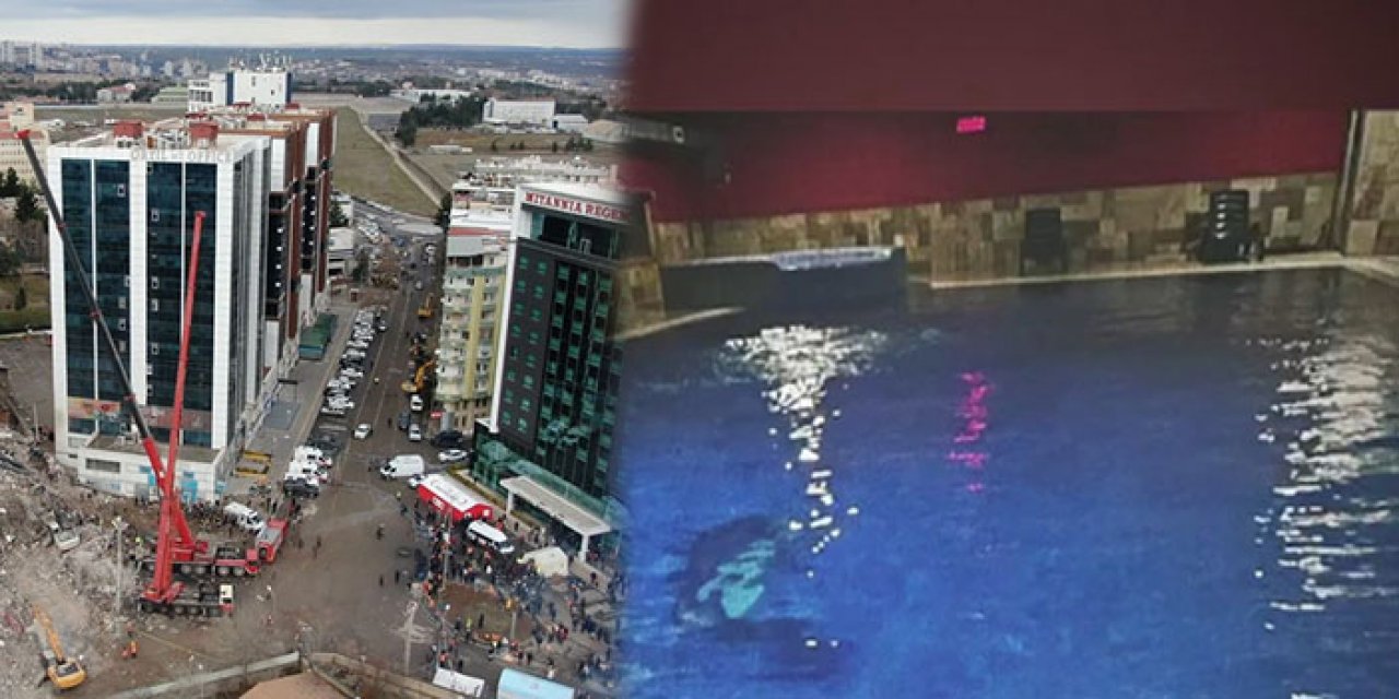Diyarbakır'da Galeria Sitesi'nde havuz için kolon kesmişler
