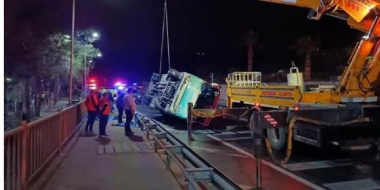 Alanya Kestelspor kafilesi kaza yaptı: 15 yaralı